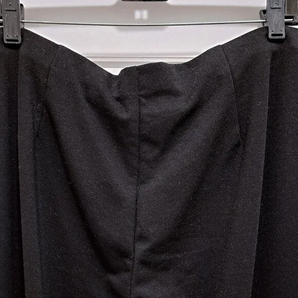 Eileen Fisher Stretch Ponte Pant Black Pull On Elastic Waist Size Large - Picture 5 of 8